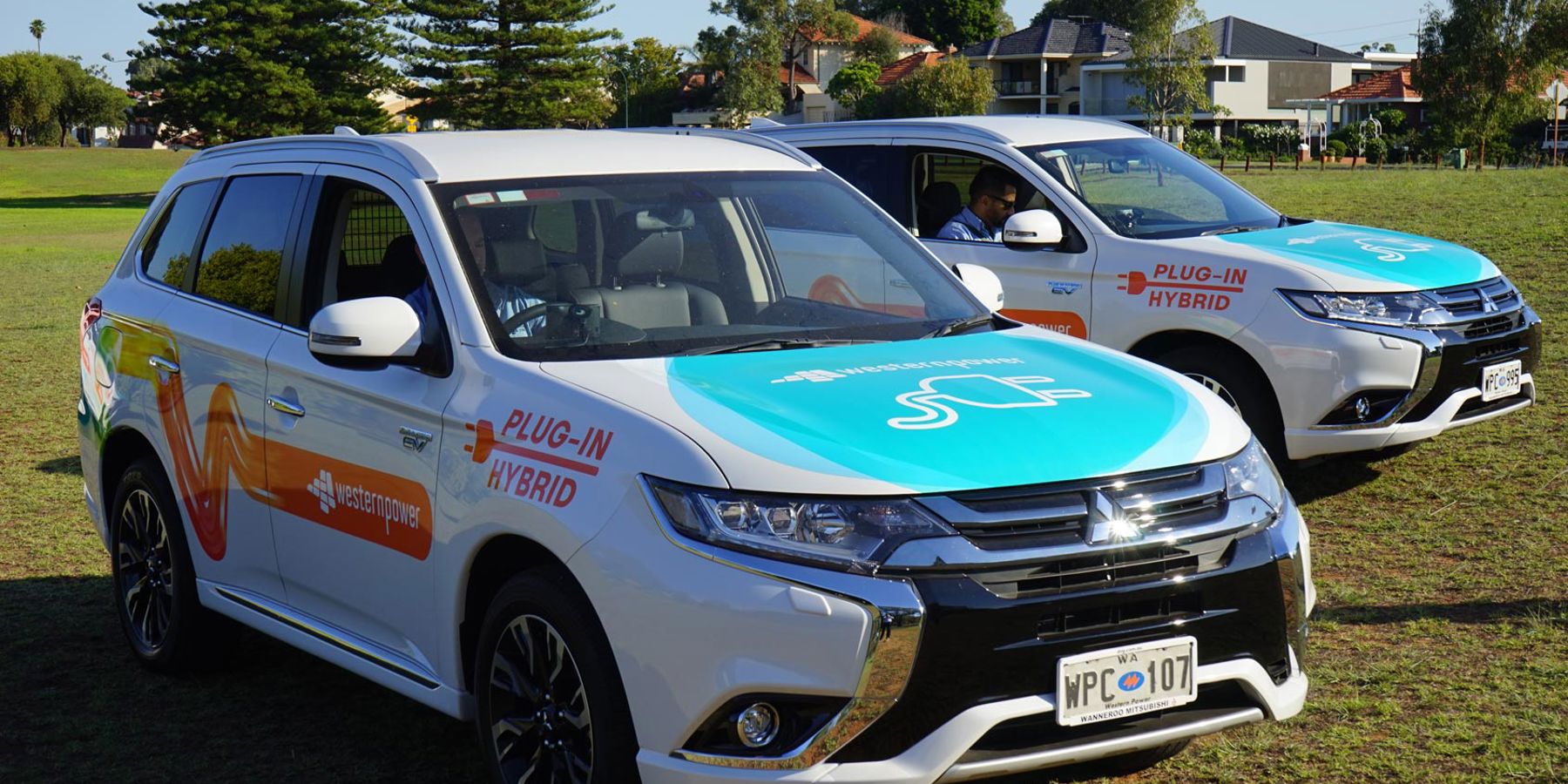 Western power car in the community