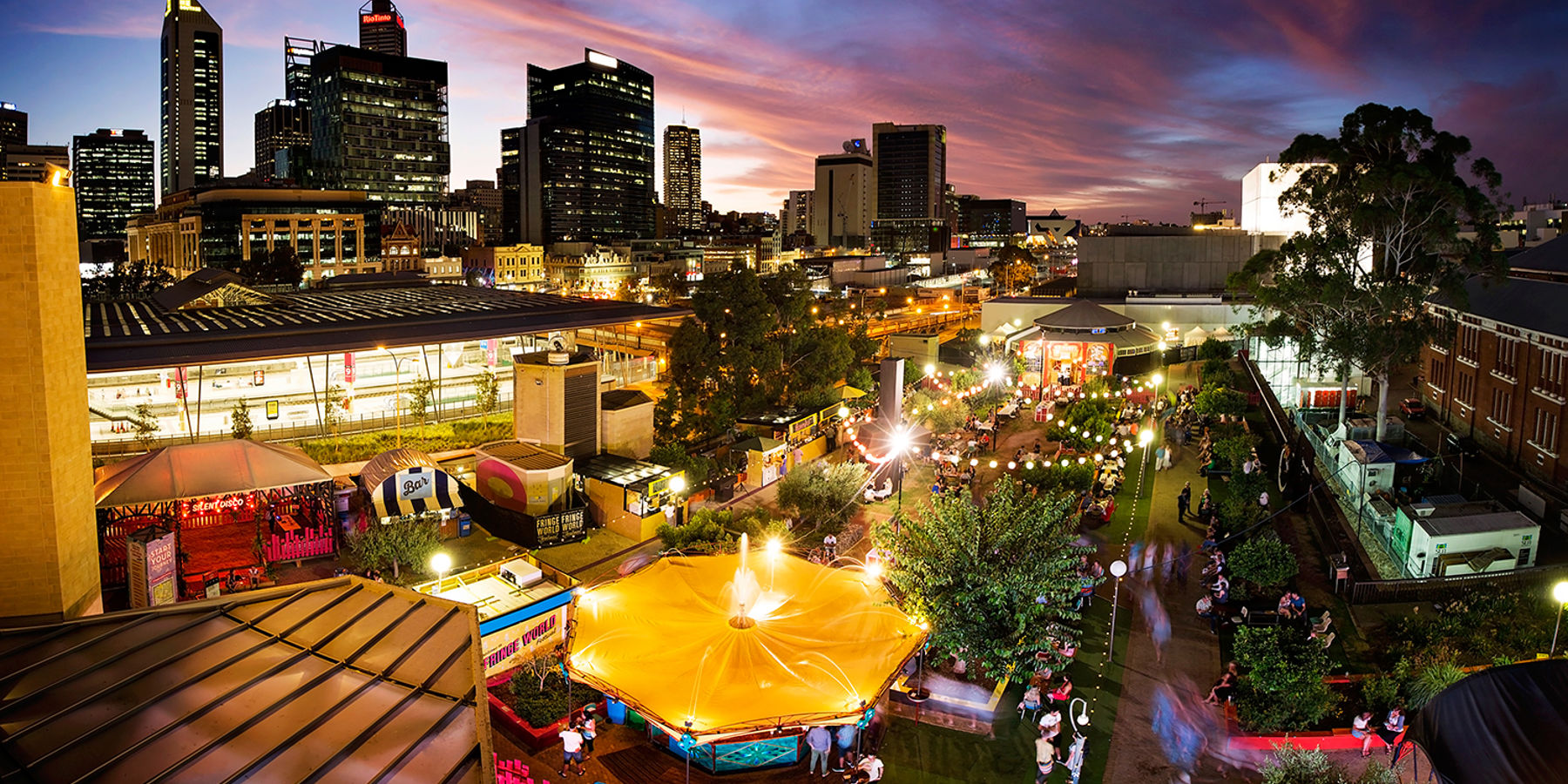 Perth city at night