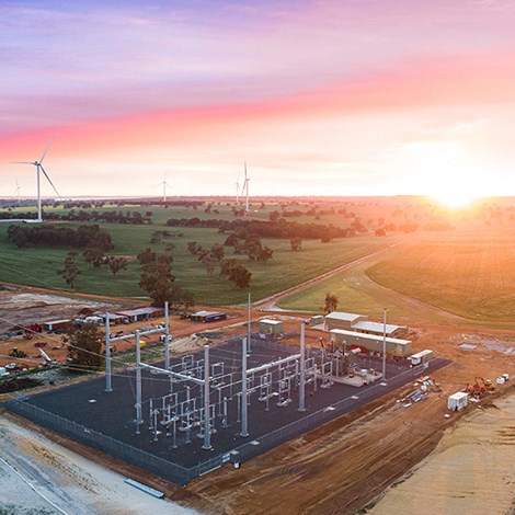 overview photo of substation western australia