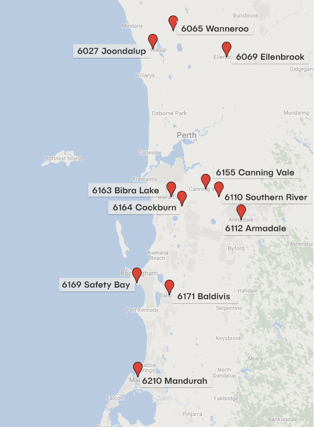 top solar postcodes